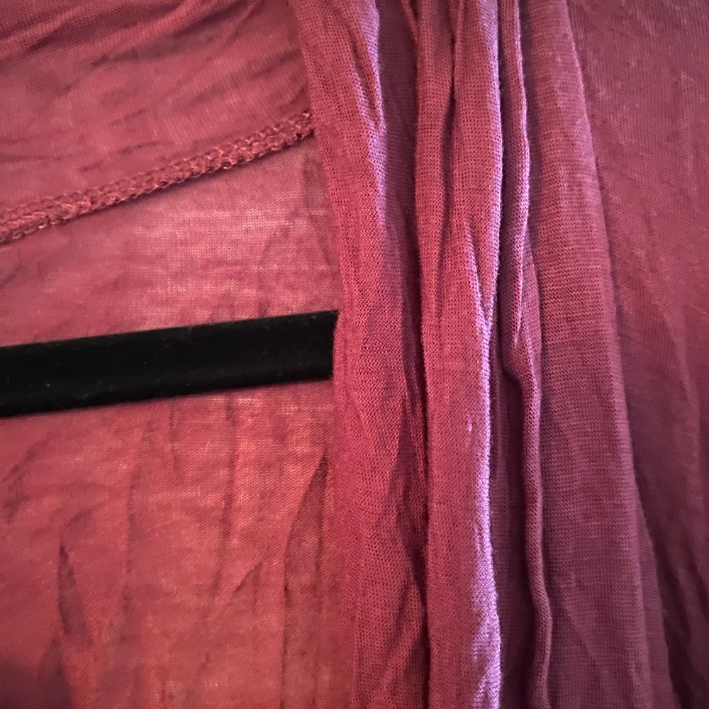 Active Basic Maroon Open-Front Cardigan - Picture 4 of 5